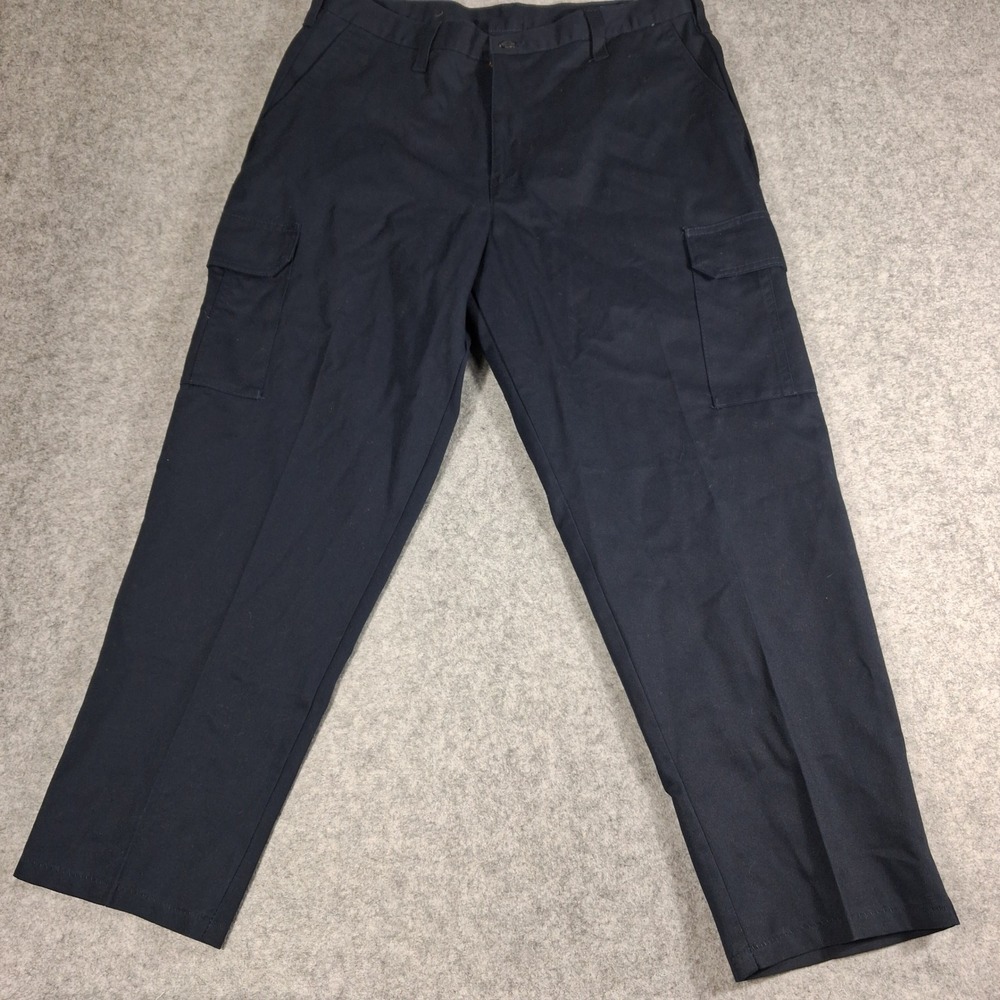 Cintas Cargo Pants Mens 36 Navy Blue ComfortFlex Workwear Tactical Trousers